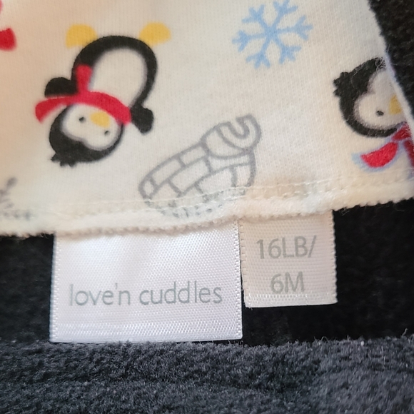 Soft fleece black overalls - Picture 3 of 4